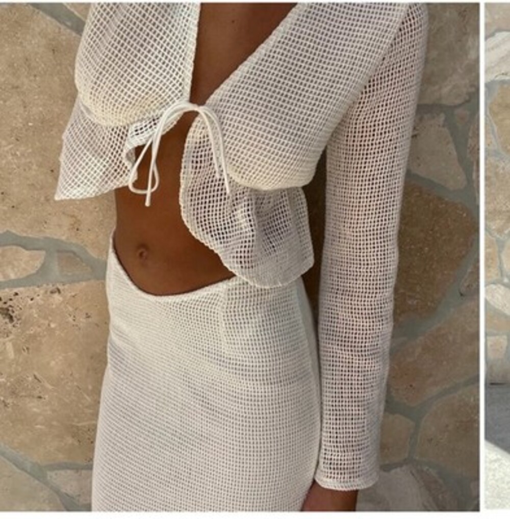 Sabo Skirt And Crop Top Set